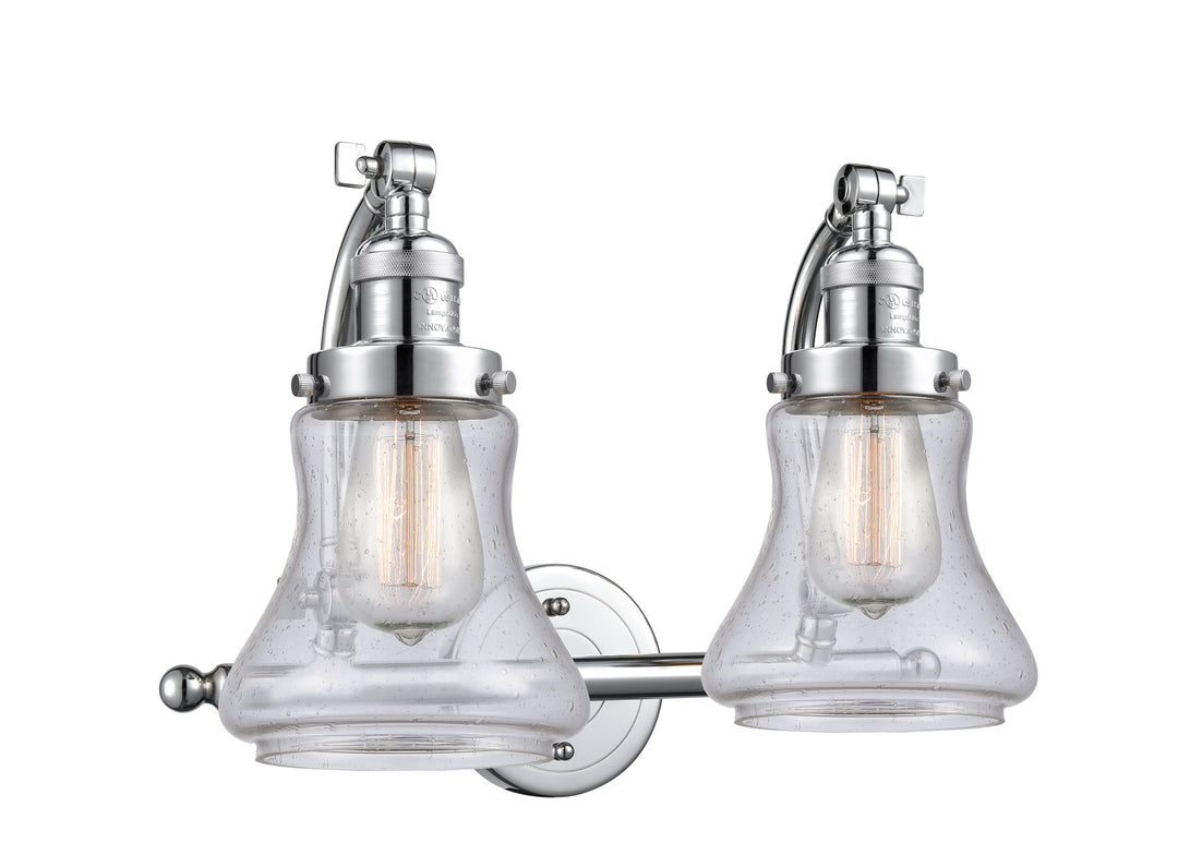 Innovations Franklin Restoration 515-2W-PC-G194 Bath Vanity Light 18 in. wide - Polished Chrome