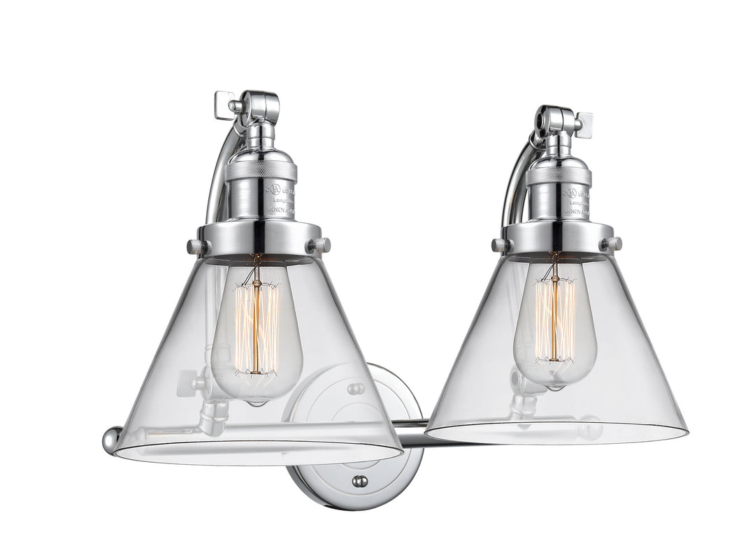 Innovations Franklin Restoration 515-2W-PC-G42-LED Bath Vanity Light 18 in. wide - Polished Chrome