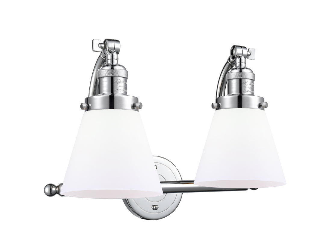 Innovations Franklin Restoration 515-2W-PC-G61 Bath Vanity Light 18 in. wide - Polished Chrome