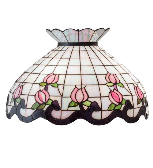 Meyda Tiffany Lighting 10364 Roseborder Shade Lamp Shade Multicolored