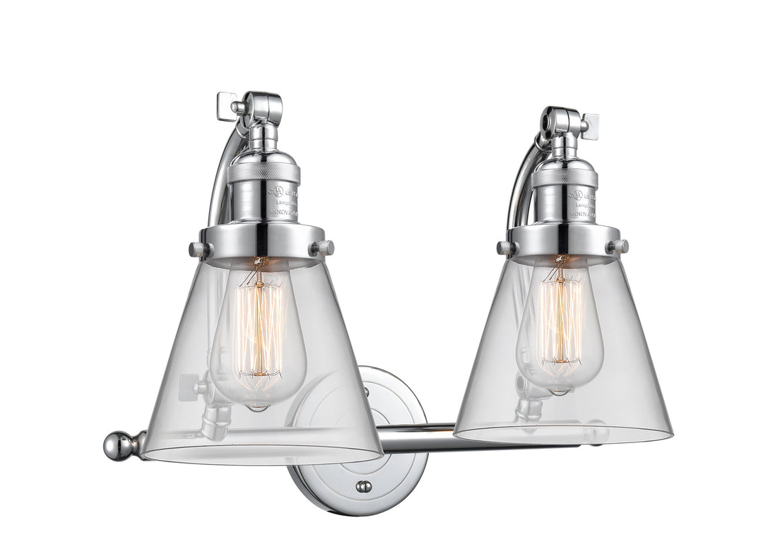 Innovations Franklin Restoration 515-2W-PC-G62 Bath Vanity Light 18 in. wide - Polished Chrome