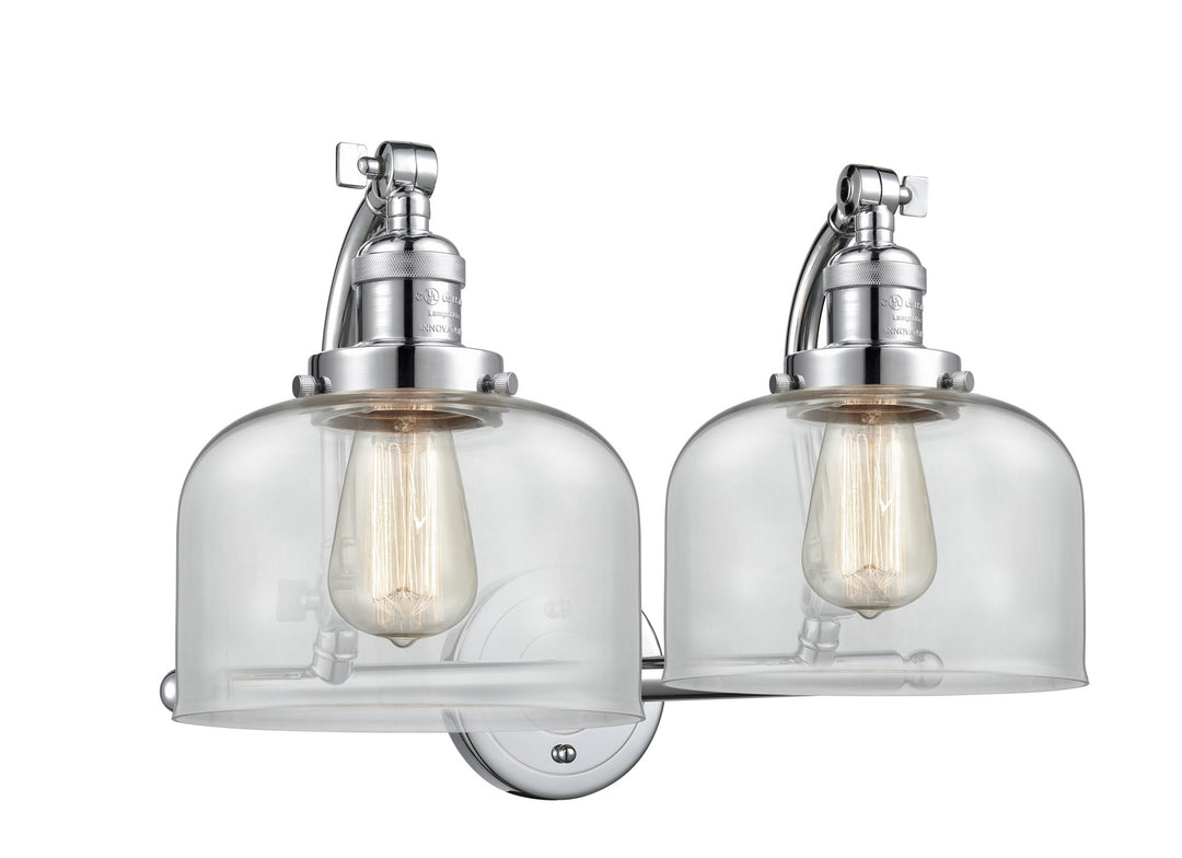 Innovations Franklin Restoration 515-2W-PC-G72 Bath Vanity Light 18 in. wide - Polished Chrome