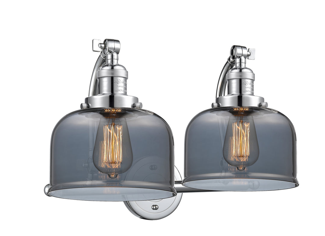 Innovations Franklin Restoration 515-2W-PC-G73 Bath Vanity Light 18 in. wide - Polished Chrome