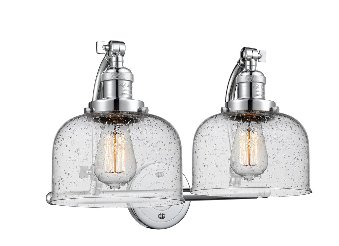 Innovations Franklin Restoration 515-2W-PC-G74 Bath Vanity Light 18 in. wide - Polished Chrome