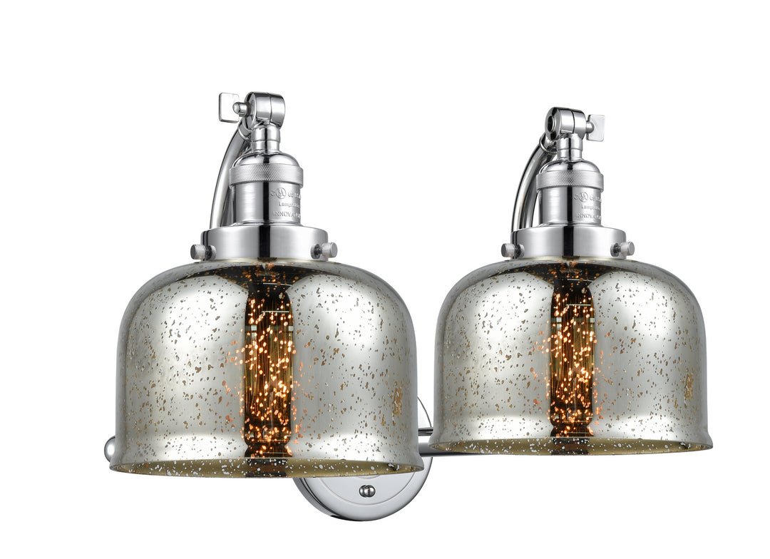 Innovations Franklin Restoration 515-2W-PC-G78 Bath Vanity Light 18 in. wide - Polished Chrome