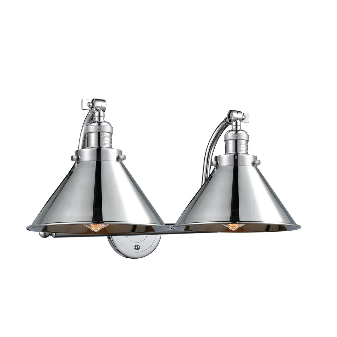 Innovations Franklin Restoration 515-2W-PC-M10-PC Bath Vanity Light 18 in. wide - Polished Chrome