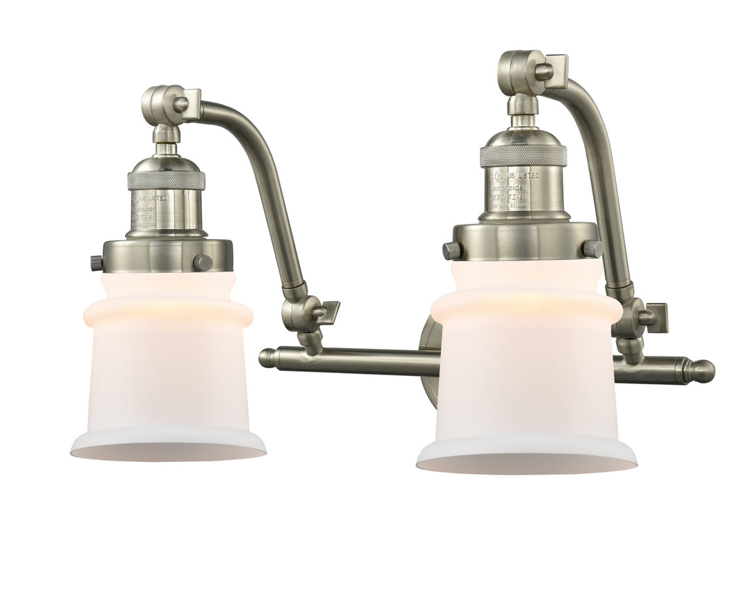 Innovations Franklin Restoration 515-2W-SN-G181S Bath Vanity Light 18 in. wide - Brushed Satin Nickel