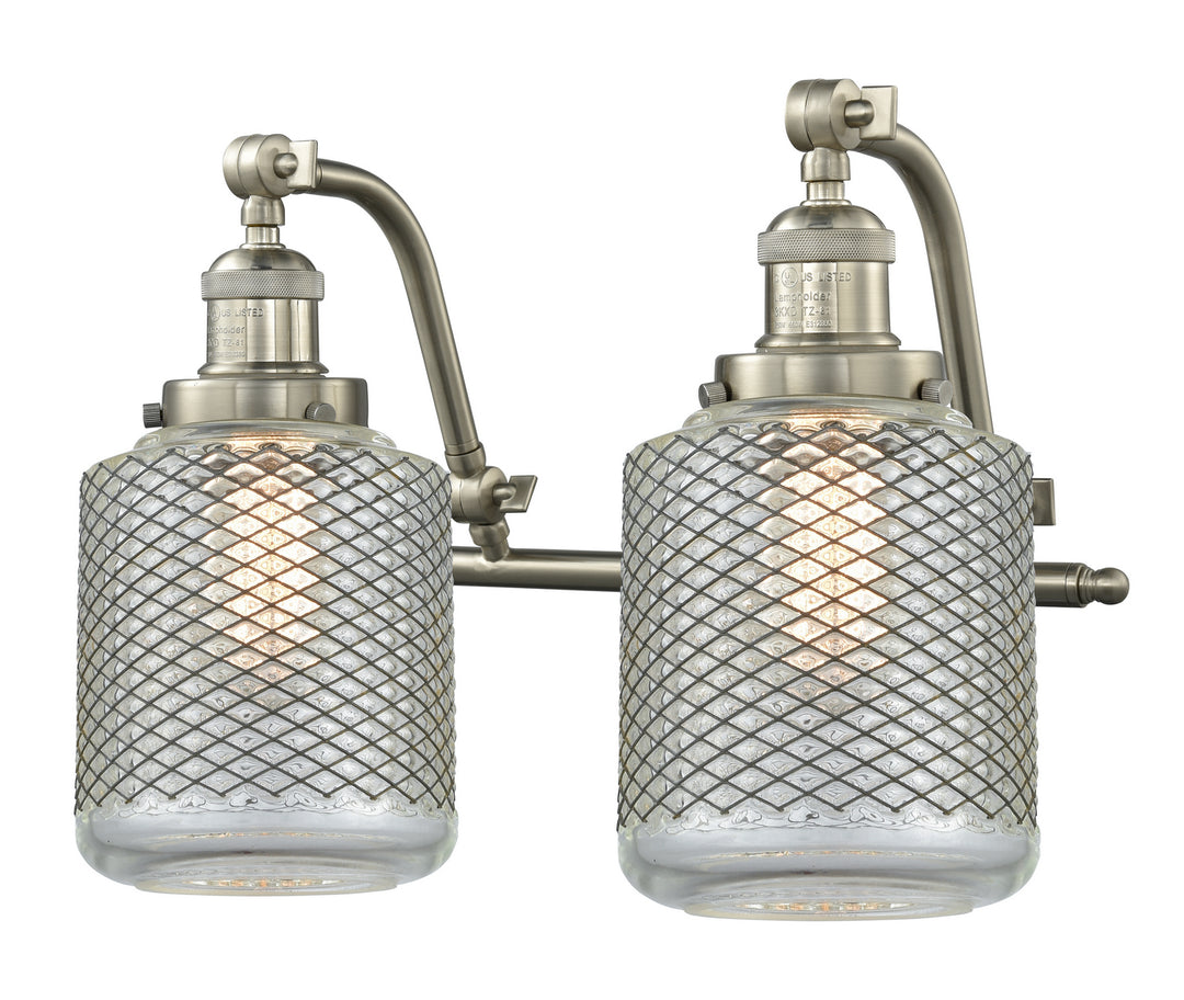 Innovations Franklin Restoration 515-2W-SN-G262 Bath Vanity Light 18 in. wide - Brushed Satin Nickel