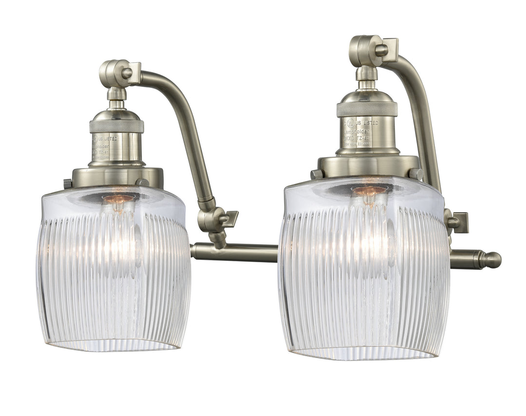 Innovations Franklin Restoration 515-2W-SN-G302 Bath Vanity Light 17 in. wide - Brushed Satin Nickel