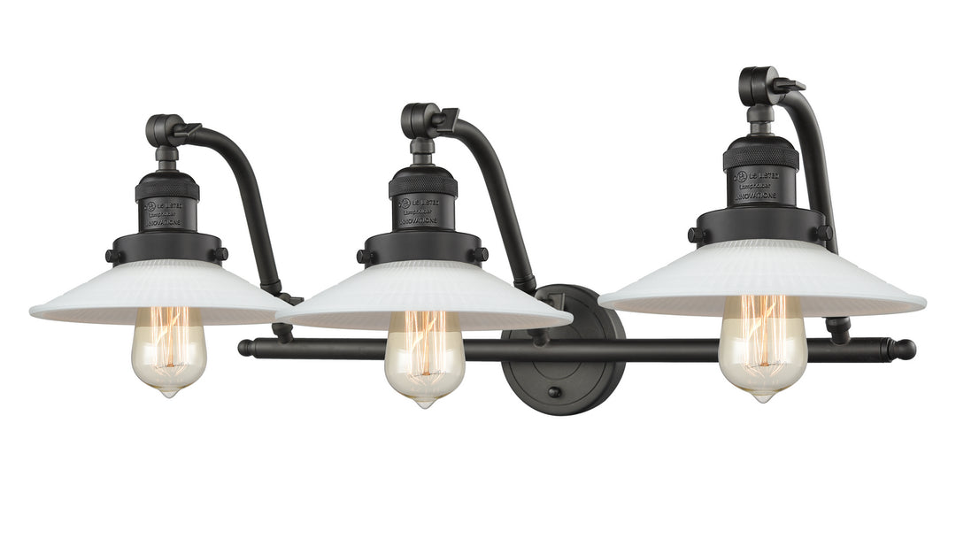 Innovations Franklin Restoration 515-3W-OB-G1 Bath Vanity Light 28 in. wide - Oil Rubbed Bronze