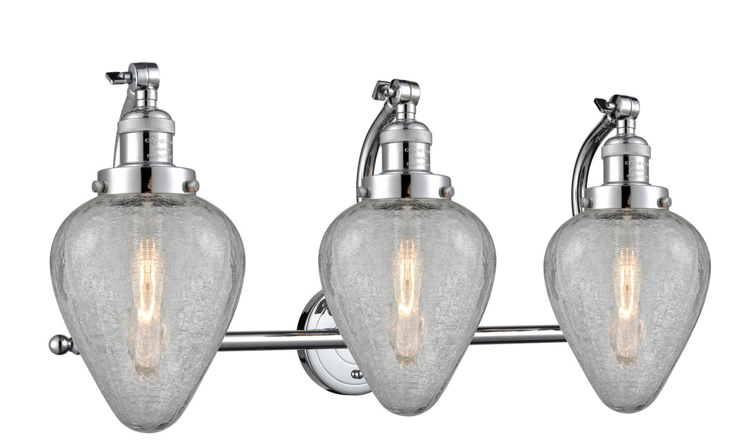 Innovations Franklin Restoration 515-3W-PC-G165 Bath Vanity Light 28 in. wide - Polished Chrome