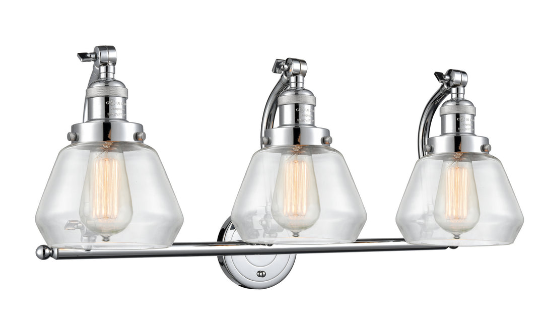Innovations Franklin Restoration 515-3W-PC-G172-LED Bath Vanity Light 28 in. wide - Polished Chrome