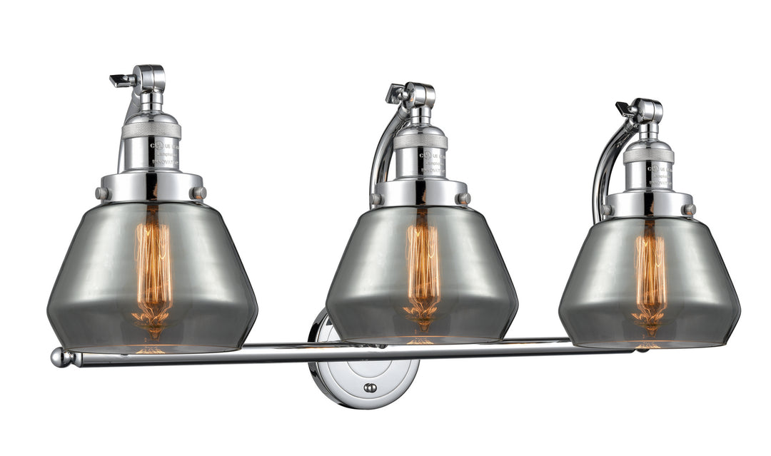 Innovations Franklin Restoration 515-3W-PC-G173-LED Bath Vanity Light 28 in. wide - Polished Chrome