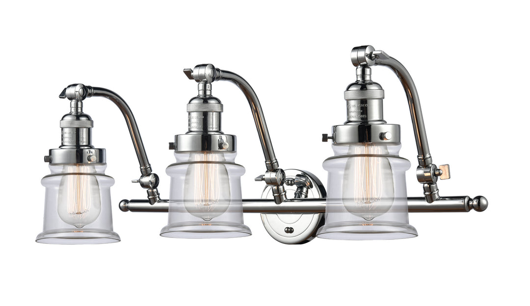 Innovations Franklin Restoration 515-3W-PC-G182S Bath Vanity Light 28 in. wide - Polished Chrome