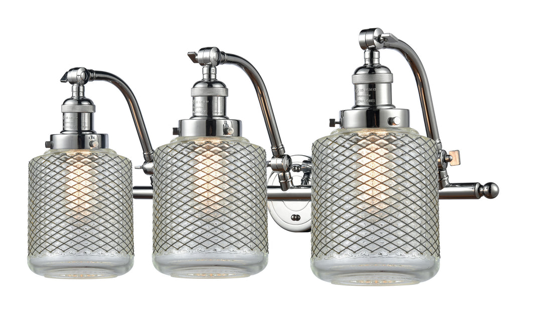 Innovations Franklin Restoration 515-3W-PC-G262 Bath Vanity Light 28 in. wide - Polished Chrome