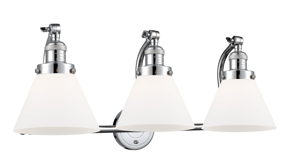 Innovations Franklin Restoration 515-3W-PC-G41-LED Bath Vanity Light 28 in. wide - Polished Chrome