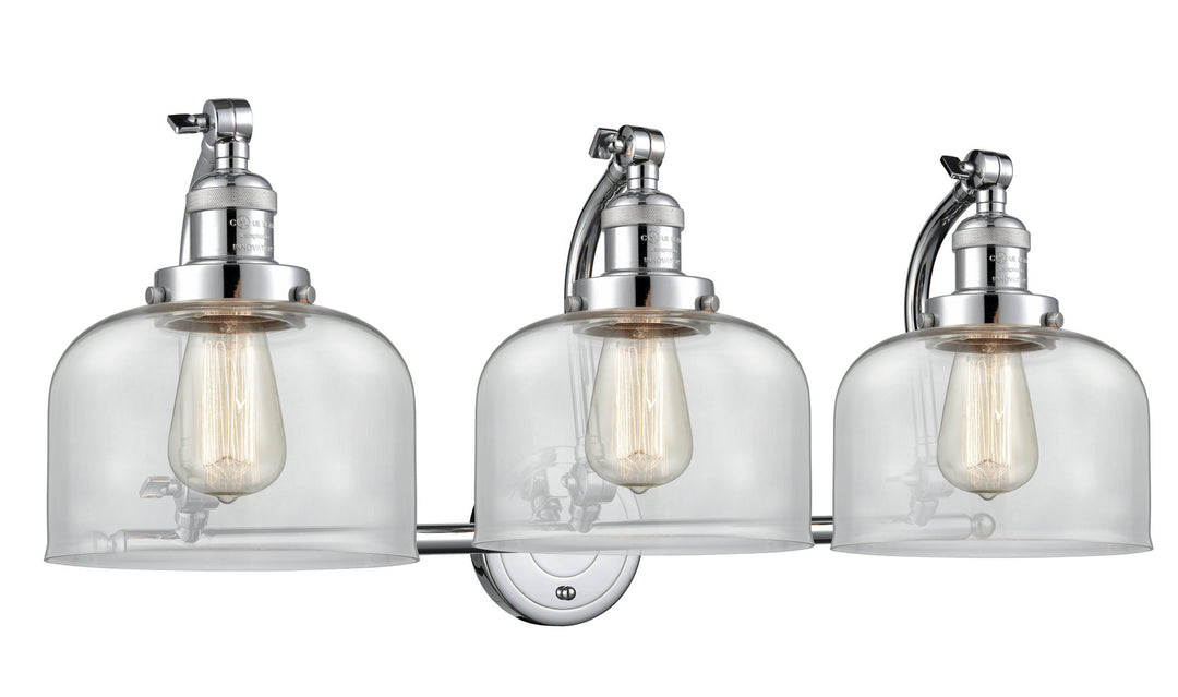 Innovations Franklin Restoration 515-3W-PC-G72 Bath Vanity Light 28 in. wide - Polished Chrome