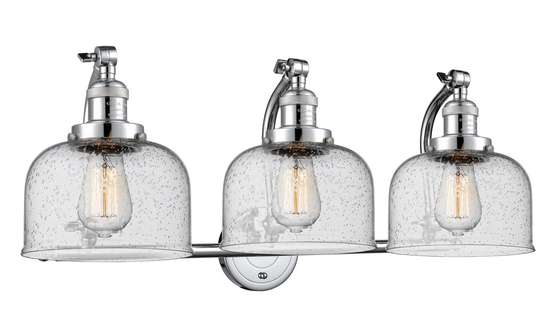 Innovations Franklin Restoration 515-3W-PC-G74 Bath Vanity Light 28 in. wide - Polished Chrome