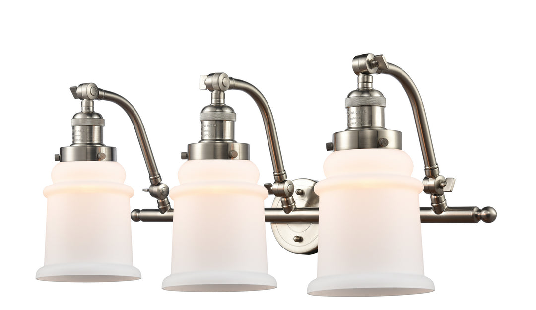 Innovations Franklin Restoration 515-3W-SN-G181 Bath Vanity Light 28 in. wide - Brushed Satin Nickel