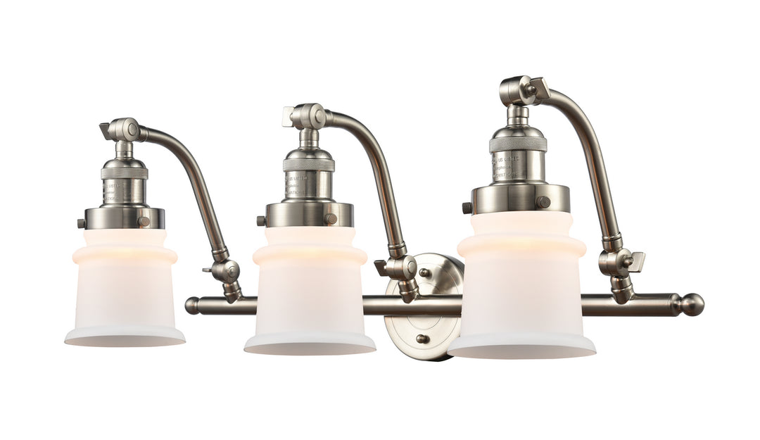 Innovations Franklin Restoration 515-3W-SN-G181S Bath Vanity Light 28 in. wide - Brushed Satin Nickel