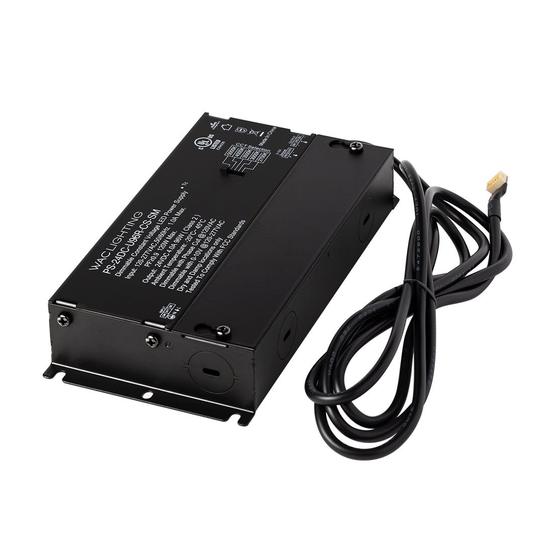 Wac Lighting PS-24DC-U96R-CS-SM  24Vdc Cct Power Supply Home Decor Black