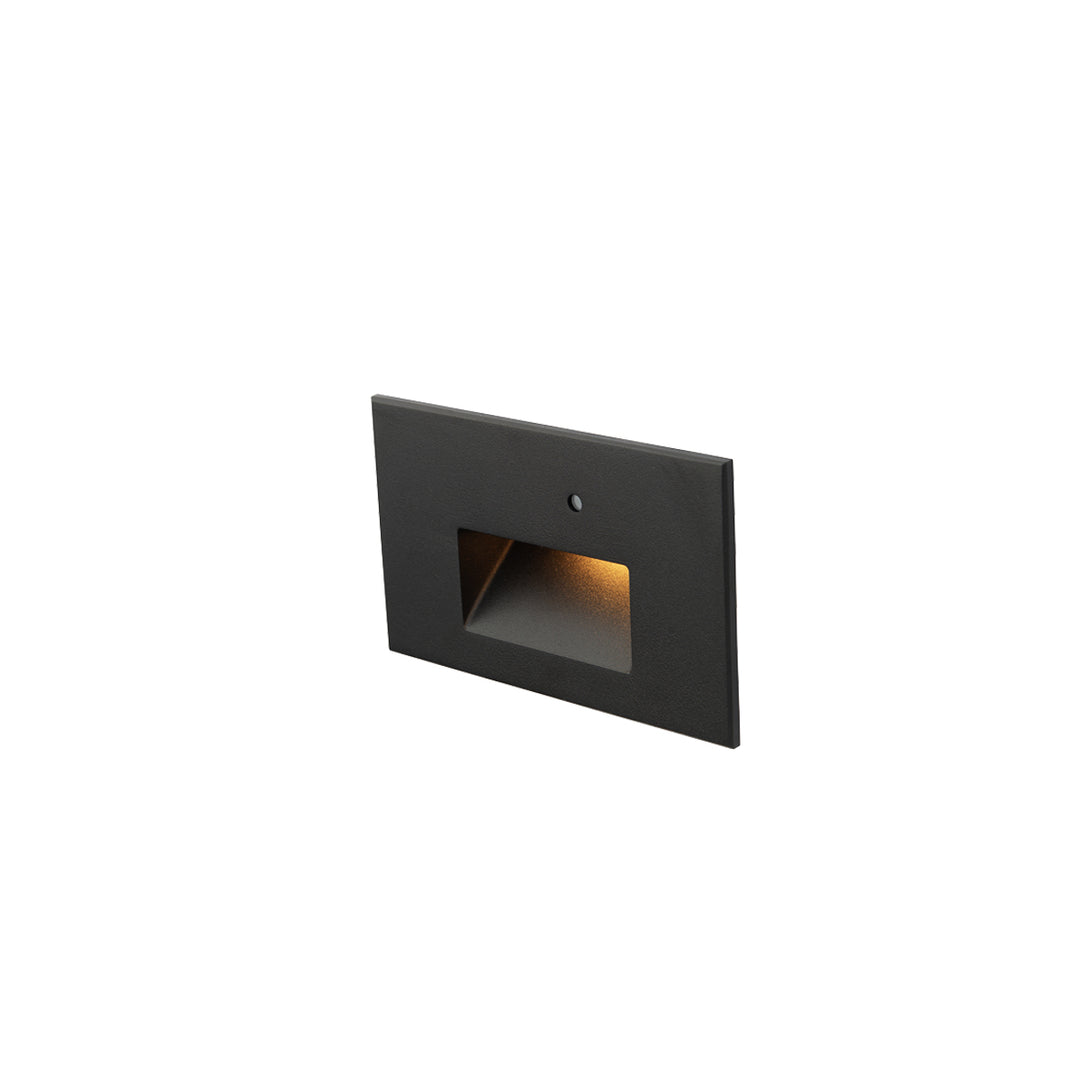 Wac Lighting WL-LED102-AM-BK  Step Light With Photocell Utility Light Black On Aluminum