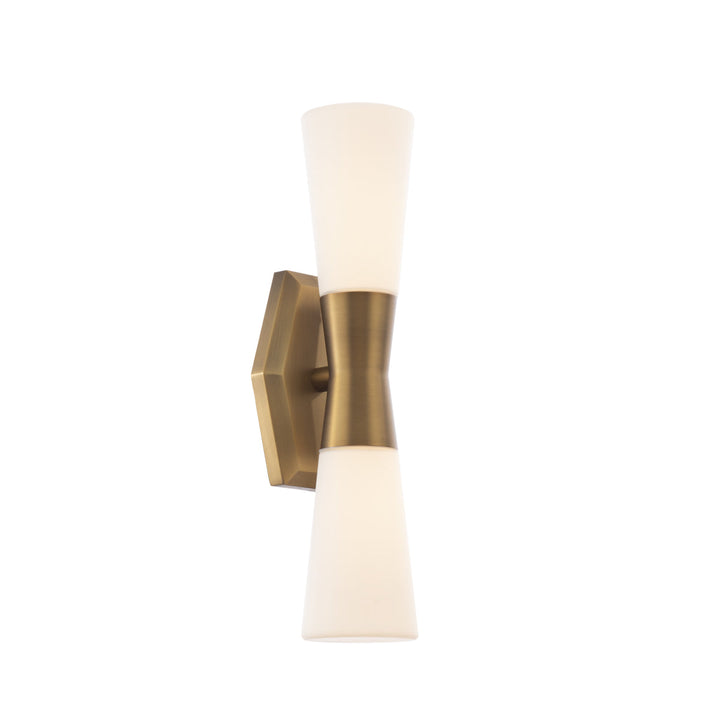 WAC Locke WS-30018-AB Wall Sconce Light - Aged Brass