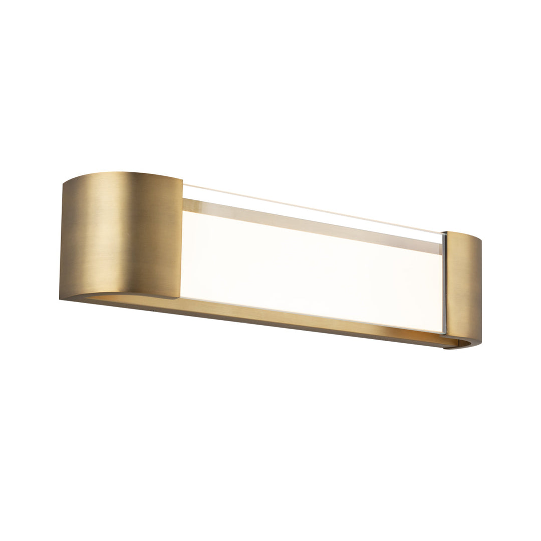 WAC Melrose WS-36032-AB Bath Vanity Light 4 in. wide - Aged Brass