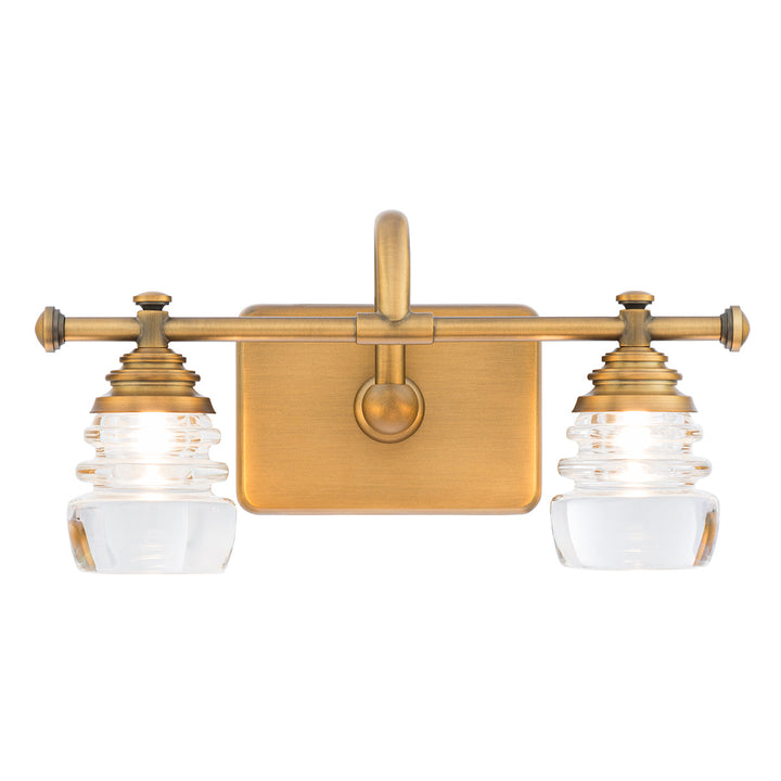 WAC Rondelle WS-42514-AB Bath Vanity Light 7 in. wide - Aged Brass