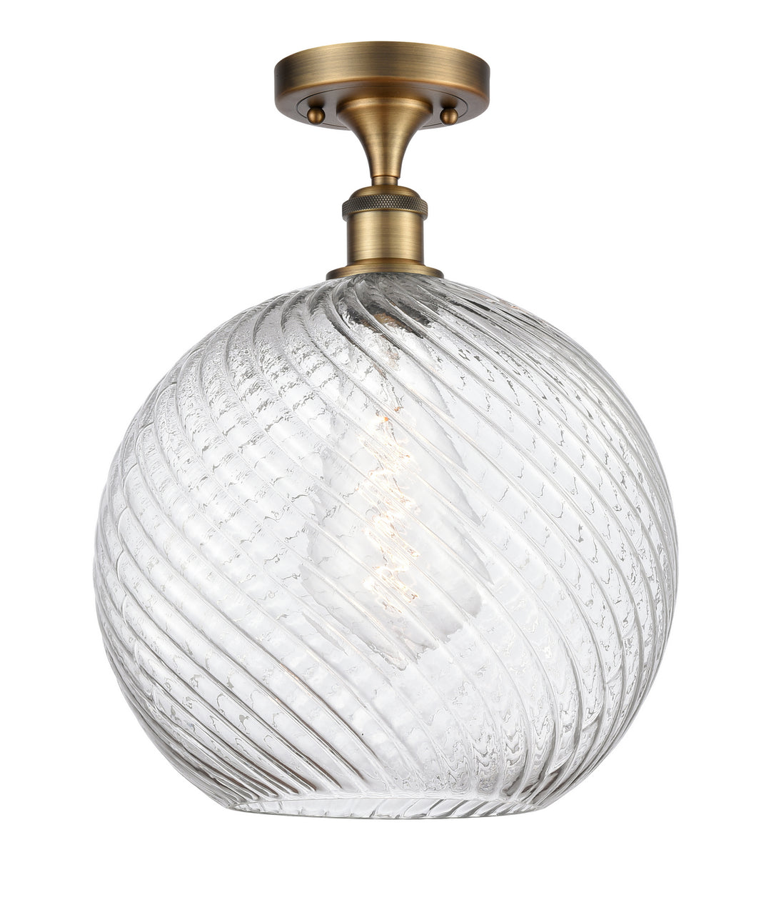 Innovations Ballston 516-1C-BB-G1214-12 Ceiling Light - Brushed Brass