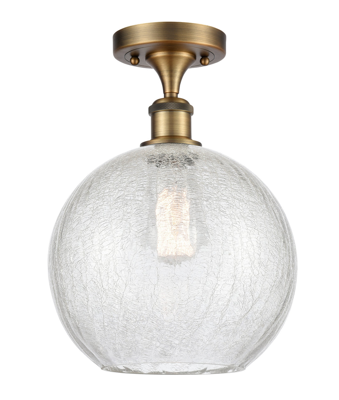 Innovations Ballston 516-1C-BB-G125-10 Ceiling Light - Brushed Brass