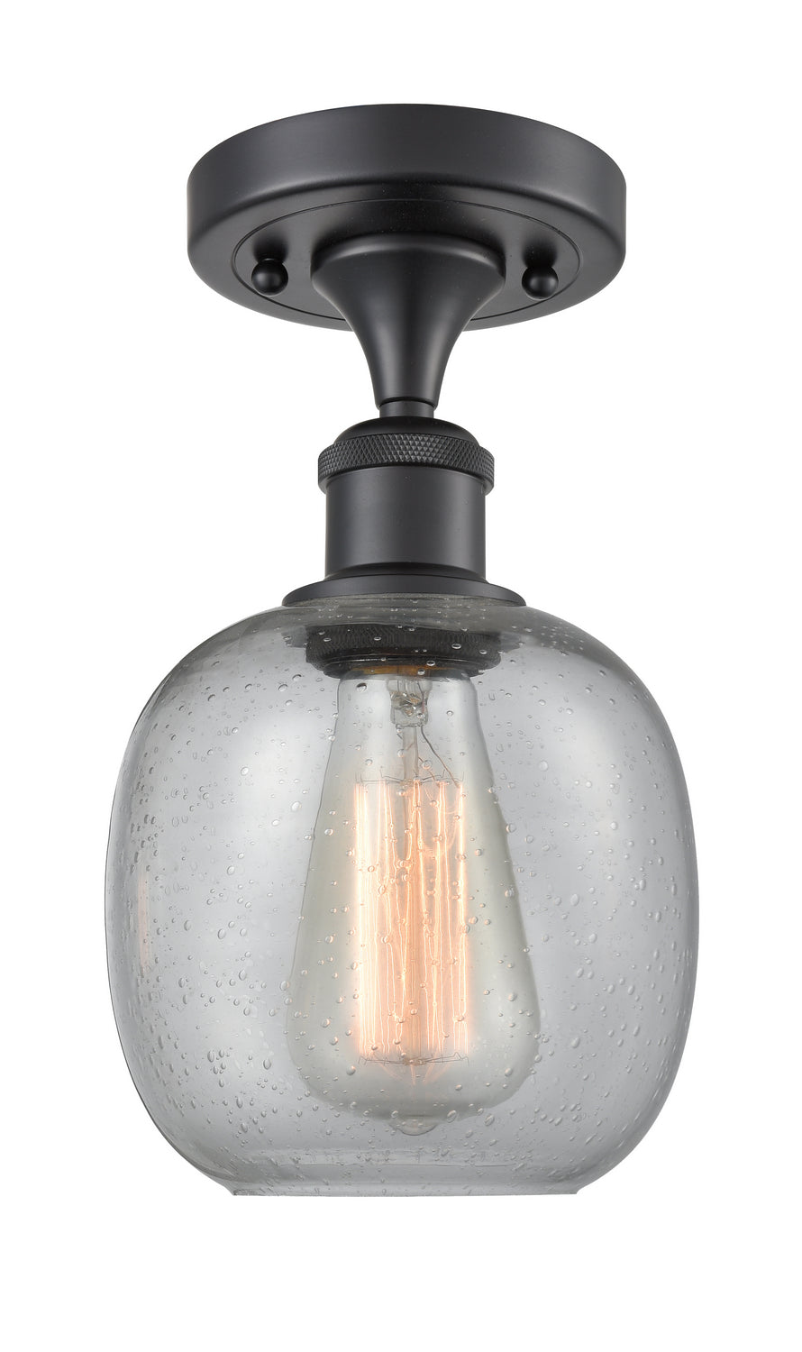 Innovations Ballston 516-1C-BK-G104-LED Ceiling Light - Matte Black
