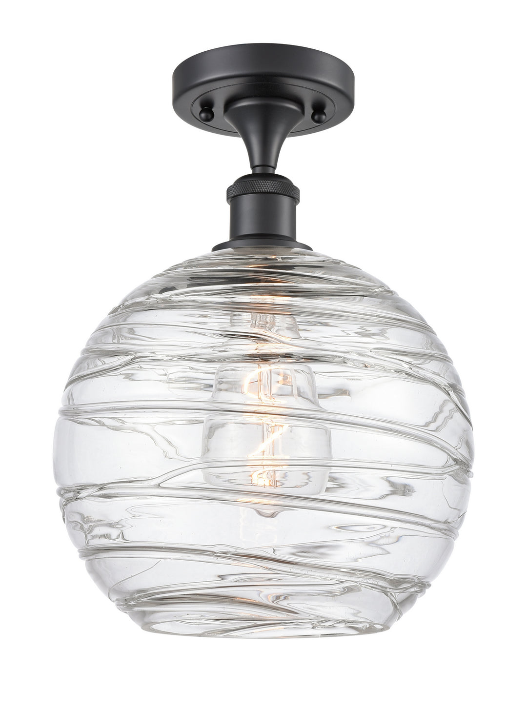 Innovations Ballston 516-1C-BK-G1213-10 Ceiling Light - Matte Black
