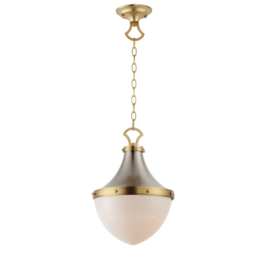 Maxim Conrad 10384WTSNSBR Pendant Light - Satin Nickel / Satin Brass