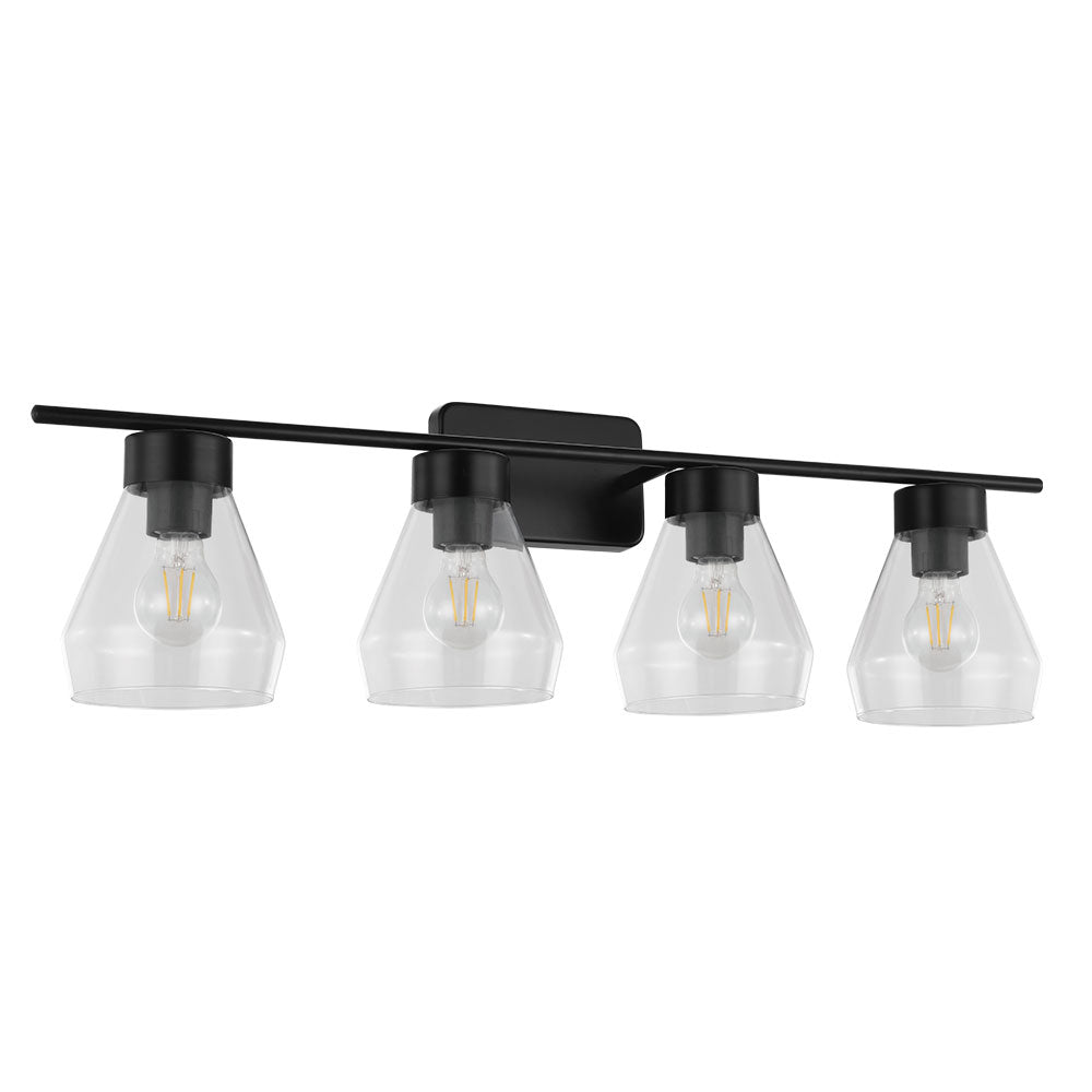 Eglo Montey 1 204095A Bath Vanity Light 8 in. wide - Matte Black
