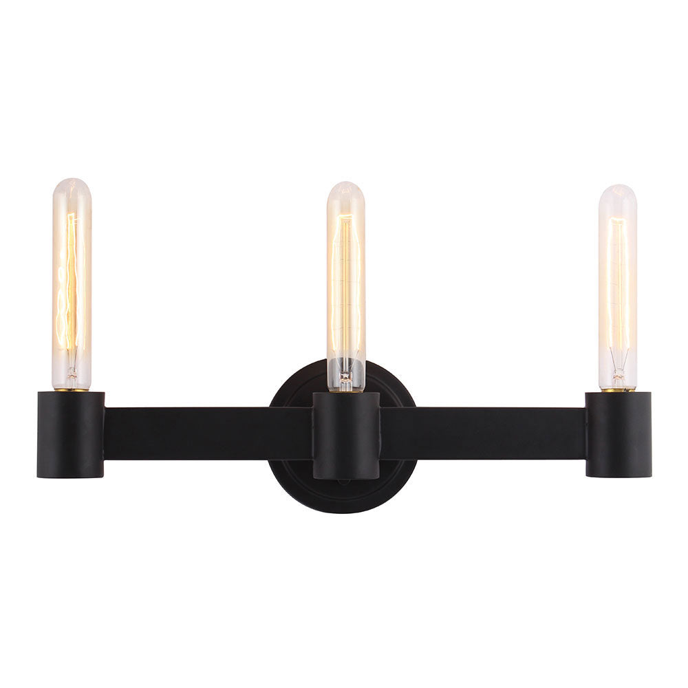 Eglo Broyles 204555A Bath Vanity Light 5 in. wide - Matte Black