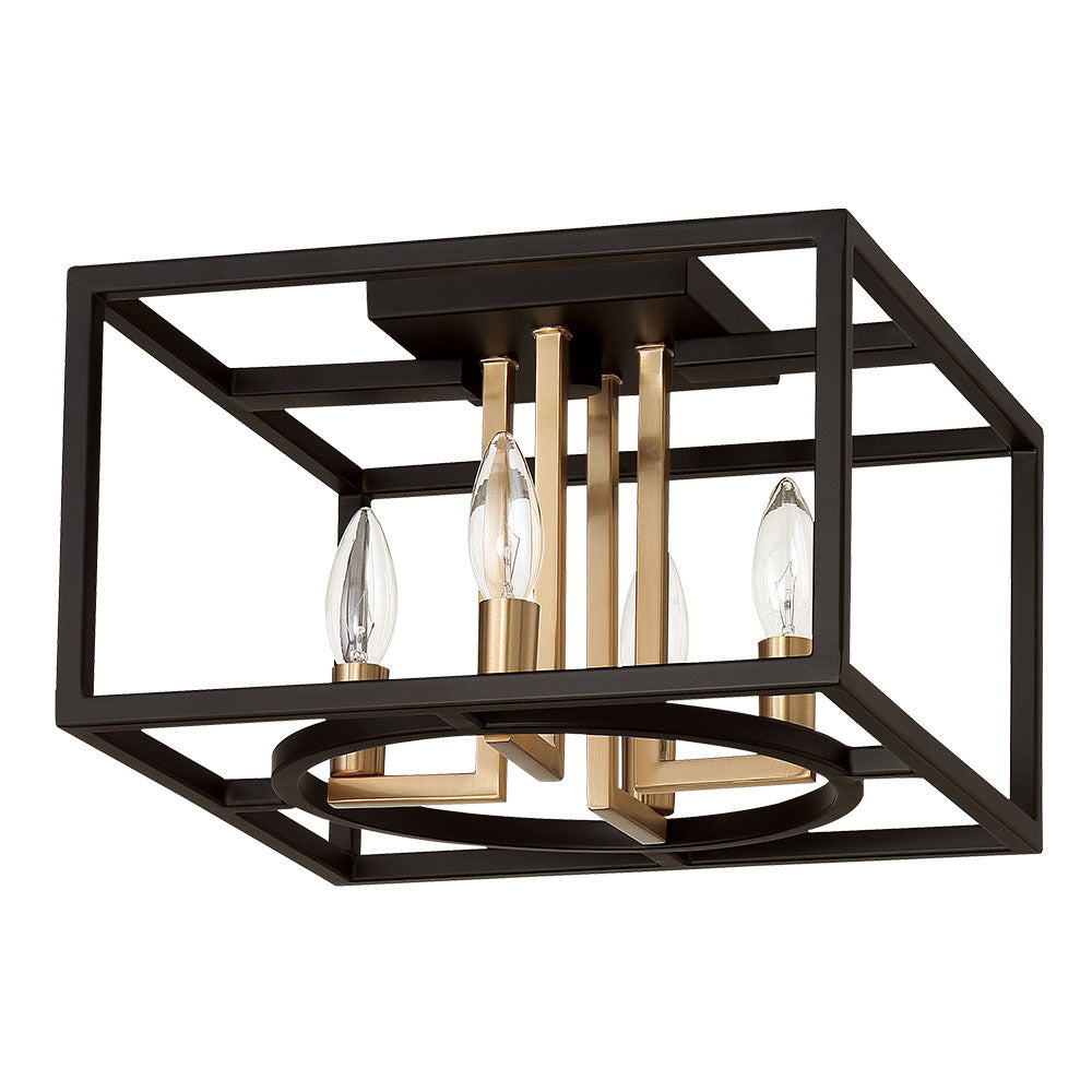 Eglo Mundazo 204604A Ceiling Light - Black and Brushed Gold