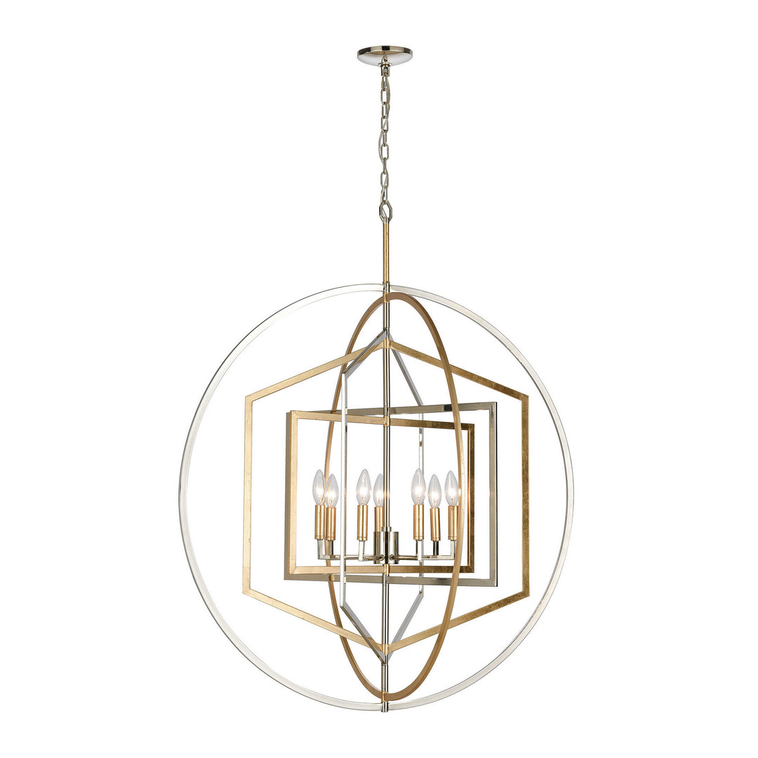 Elk Geosphere 12264/7 Chandelier Light - Polished Nickel