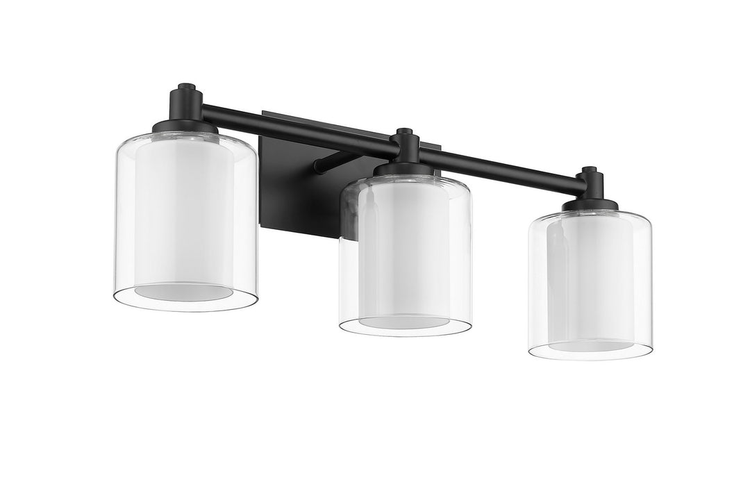 HOMEnhancements Sonora SNA-VS3-MB Bath Vanity Light 24 in. wide - Matte Black