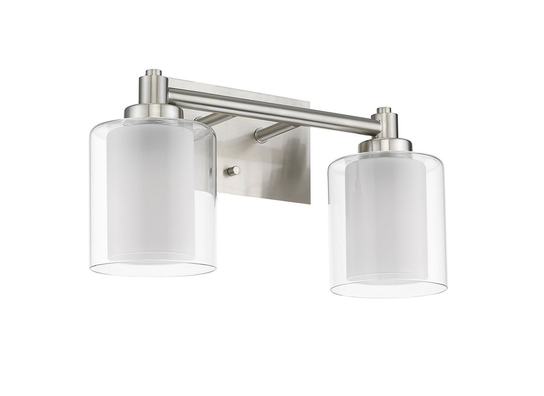 HOMEnhancements Sonora SNA-VS2-NK Bath Vanity Light 17 in. wide - Brushed Nickel