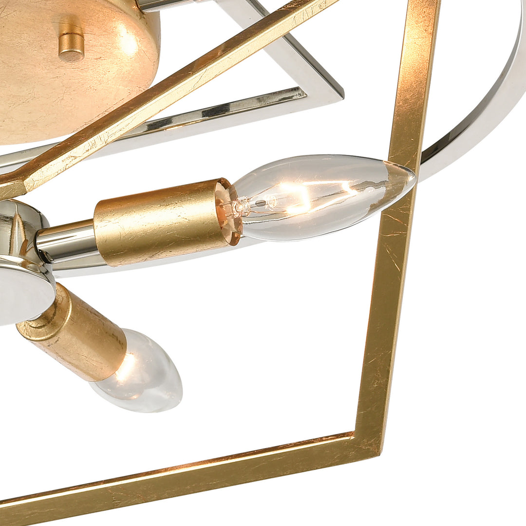 Elk Geosphere 12261/4 Ceiling Light - Polished Nickel