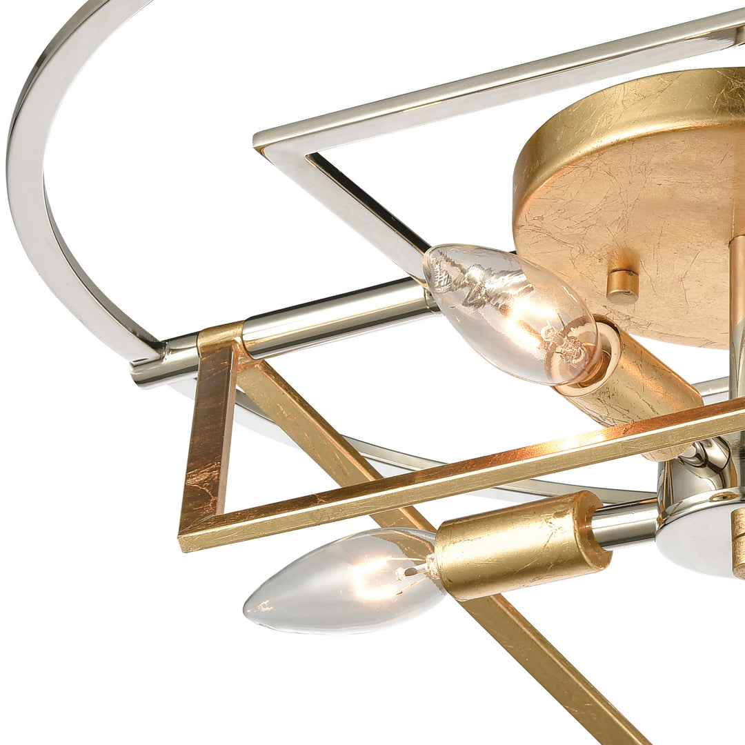 Elk Geosphere 12261/4 Ceiling Light - Polished Nickel