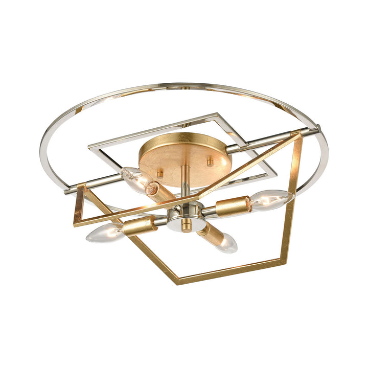Elk Geosphere 12261/4 Ceiling Light - Polished Nickel