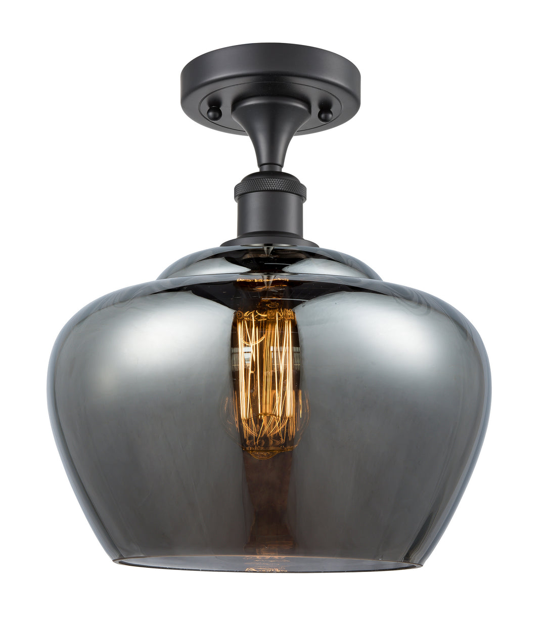 Innovations Ballston 516-1C-BK-G93-L-LED Ceiling Light - Matte Black