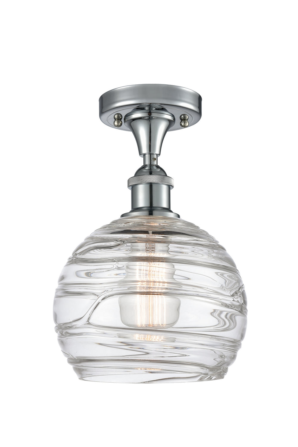Innovations Ballston 516-1C-PC-G1213-8 Ceiling Light - Polished Chrome