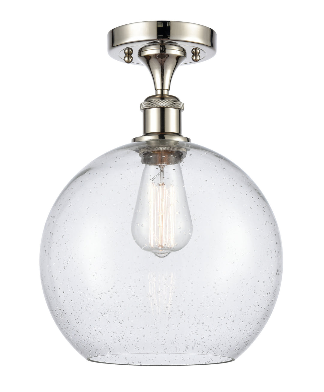 Innovations Ballston 516-1C-PN-G124-10 Ceiling Light - Polished Nickel