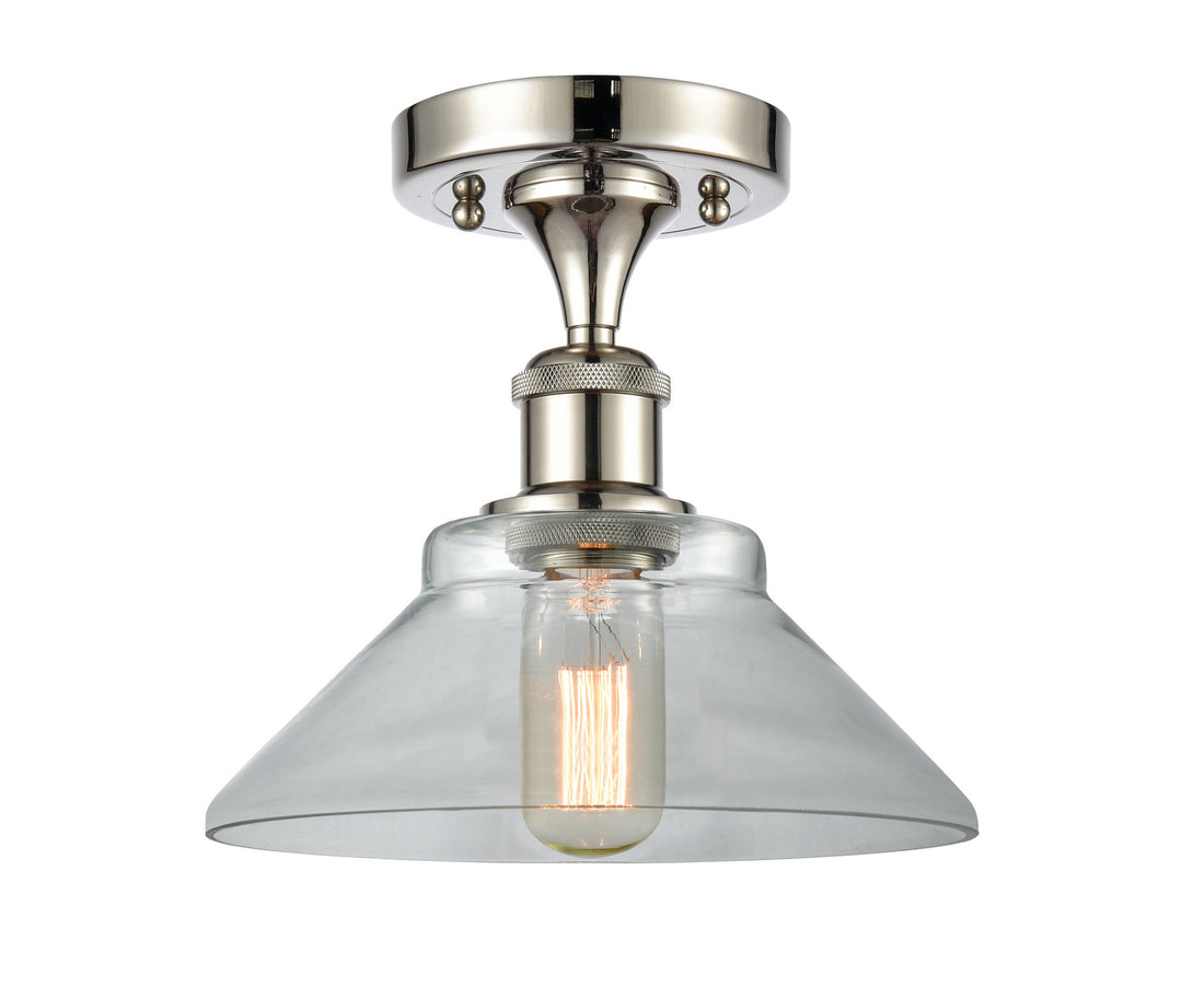 Innovations Ballston 516-1C-PN-G132 Ceiling Light - Polished Nickel