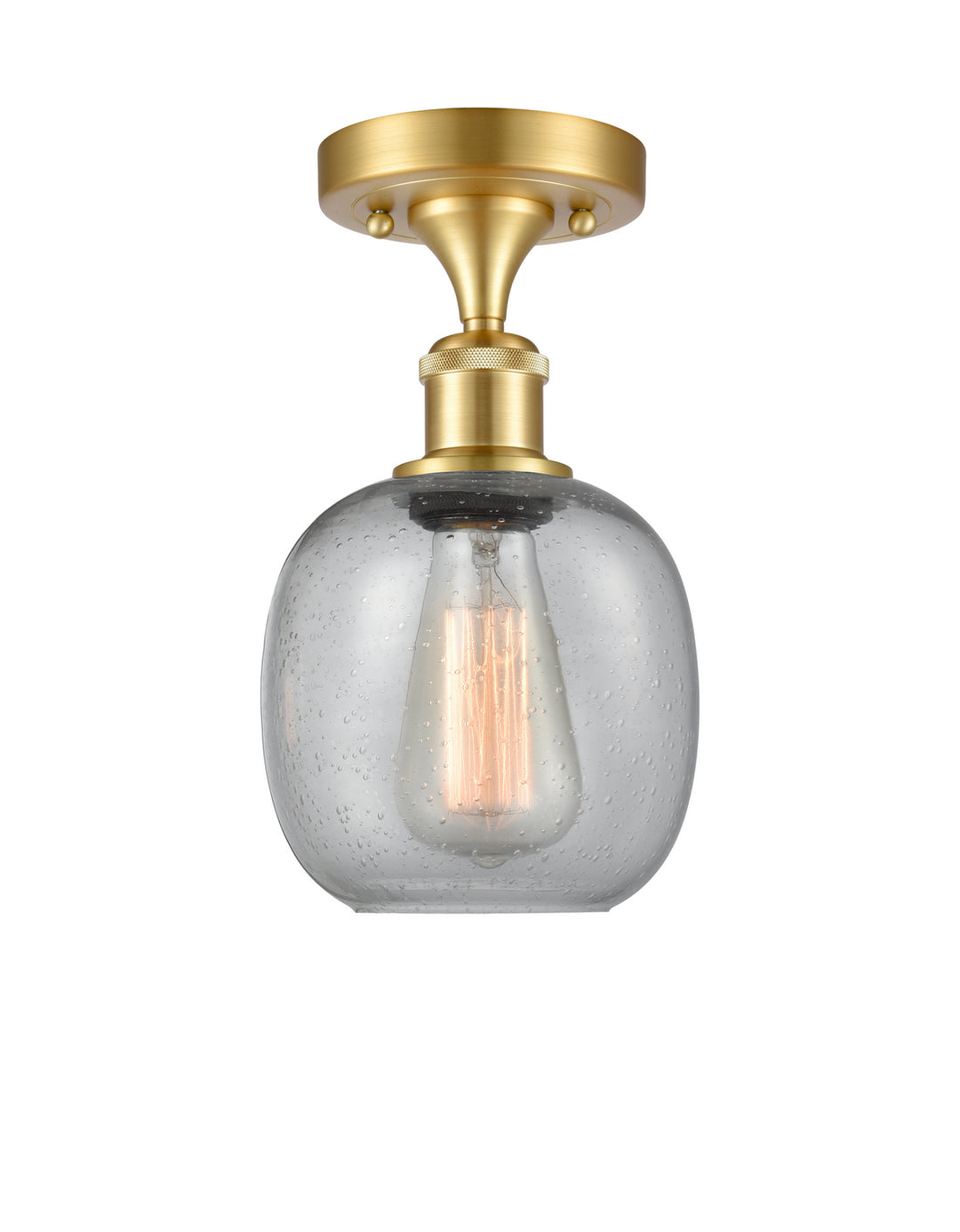 Innovations Ballston 516-1C-SG-G104 Ceiling Light - Satin Gold