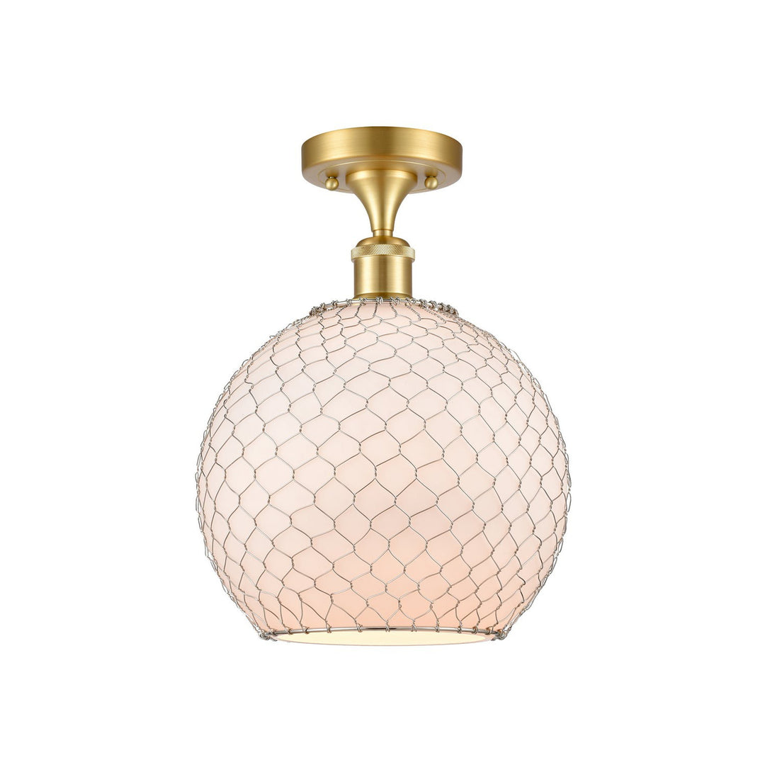 Innovations Ballston 516-1C-SG-G121-10CSN Ceiling Light - Satin Gold