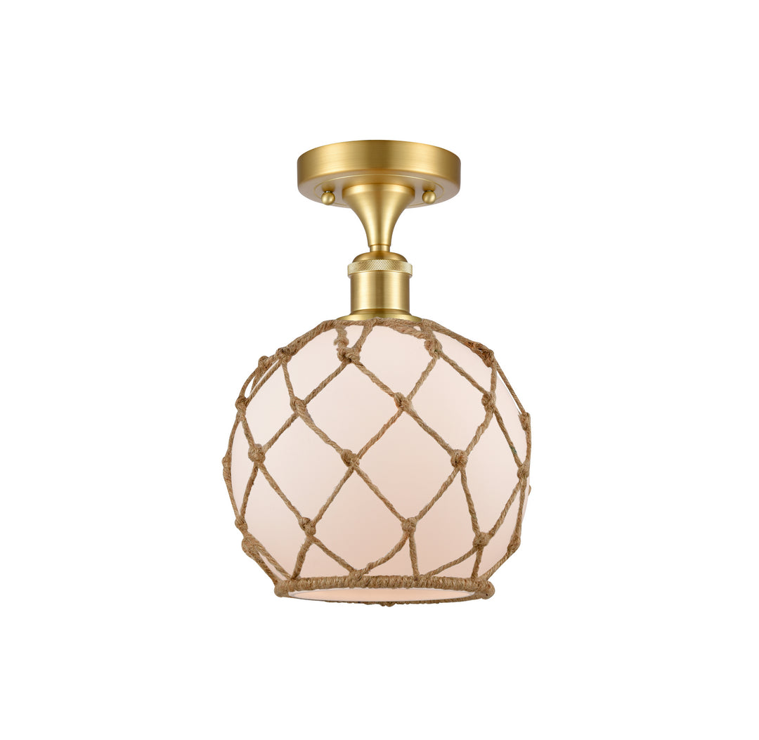 Innovations Ballston 516-1C-SG-G121-8RB Ceiling Light - Satin Gold